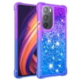 thumbnail image 2 of Funda para Motorola Edge 30 Pro Transparente con Brillos Carcasa Protectora Antigolpes con Glitter Brillante, 2 of 5