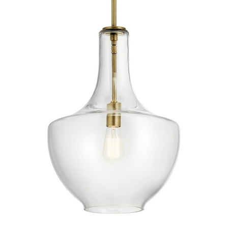 

Kichler 42046 Everly 1 Light 14 Wide Pendant - Brass