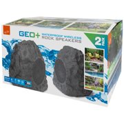 iLive Outdoor Bluetooth 20 Watts Power Rock Speakers with 2 USB charging cable, ISBW422G, Gray