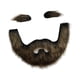 thumbnail image 4 of Conjunto de barba y cejas, accesorios para disfraces de barba, accesorios de bricolaje, barba y vello facial. Oro negro, 4 of 7