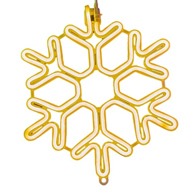 Guirnalda de luces LED con forma de pentagrama y copo de nieve para porche, cafetería, exterior e interior. Amarillo