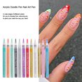 thumbnail image 2 of 6/12PCS Nail Art Dibujo Graffiti Pen DIY para mujeres Diseño de patrón de flores de uñas, 2 of 9