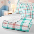 thumbnail image 4 of Erosebridal Minimalist Lines Twin Quilt Set,Geometric Line Pattern Twin Coverlet Set,2-Piece,1 Bedspread and 1 Pillowcase, 4 of 7