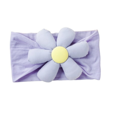 

Baby Elastic Flower Head Wraps Soft Hair Accessories Newborn Infant Headbands