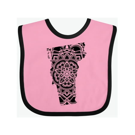 

Inktastic Vermont Silhouette Mandala Gift Baby Boy or Baby Girl Bib