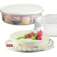 thumbnail image 7 of SIGNORA WARE 2-Pack Stackable Airtight Cake & Pie Carrier – 11″ Round, White, 7 of 7