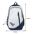 thumbnail image 2 of Mochila informal para mujer, mochila escolar de color en contraste con colgante para viaje (azul) Tmvgtek Para Estrenar, 2 of 8