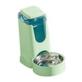 thumbnail image 4 of Dispensador de agua automático para mascotas, bebedero, estación de alimentación lavable, antigoteo Verde, 4 of 9