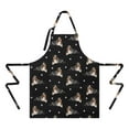 thumbnail image 2 of Australian Shepherd Dog and Footprints Apron-Garden Aprons for Women with Pockets-Cotton Linen Waterproof Kitchen Cooking Gardening Aprons Adjustable for Kitchen,Cooking,BBQ and Salon 33x27 Inch, 2 of 7