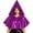 Purple, variant on Medieval Hooded Cape Cloak For Women, Front Tie Party Shawl, Halloween Renaissance Festival Cropped Poncho