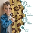 thumbnail image 3 of Blackout Kids Curtains,Yellow and Brown Of Leopard Print Childrens Insulated Curtains Set Of 2,Bedroom Essentials,Toddler Room Decor 42"x63", 3 of 5