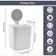thumbnail image 2 of Pack Wall Mounted Toothbrush Storage Rack, Toothbrush and Toothpaste Holder with Suction Cup for Bathroom, White, 2 of 4
