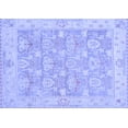 thumbnail image 1 of Ahgly Company Machine Washable Indoor Rectangle Abstract Blue Modern Area Rugs, 2' x 3', 1 of 4
