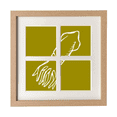 thumbnail image 1 of Sea Food Squid Art Deco Fashion Frame Wall Tabletop Display 4 Openings Picture, 1 of 3