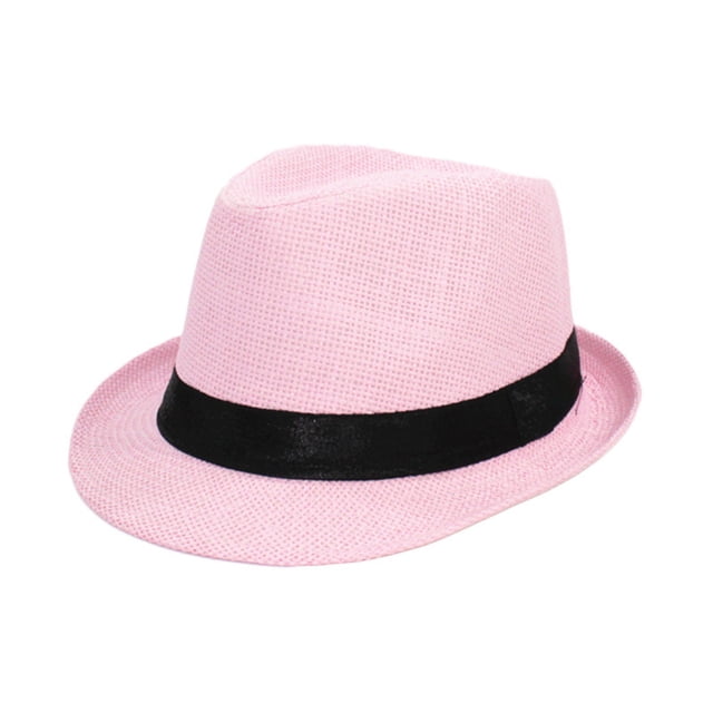 Sombrero de paja unisex de ala corta: sombrero informal y transpirable para el verano