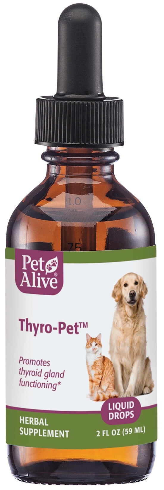 PetAlive ThyroPet All Natural Herbal Supplement Promotes Normal