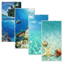 Microfiber Oversized Lightweight Beach Towel, 30" x 60" Extra Large Thin Sand Free Towels, Travel Swim Pool Yoga Gym Camping, for Adults Women Men Beach Accessories Vacation Gift