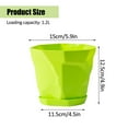 thumbnail image 2 of Plant Pots Set 5pcs Plastic Planters With Trays 12.5*15cm Flower Container For Seedling  Transplanting  Cutting, 2 of 12