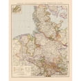 thumbnail image 3 of Velhagen 20x24 Black Modern Framed Museum Art Print Titled - Northern Germany - Velhagen 1881, 3 of 5