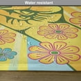 thumbnail image 6 of Ambesonne Groovy Place Mats Set of 4, Peace Flowers, Standard Size, Yellow Blue Pink, 6 of 6
