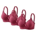 thumbnail image 2 of Sports Bras for Women High Support 3pcs Bra Solid Color Big Breast Women Lightly Lined Soft Padded Comfy Supportive Bralettes, 2 of 8
