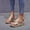 Khaki, variant on Fankiway Sandals for Women Clearance Low-top Exports Increased Rubber Viscose Shoes Side Air Rear Air Women'S Shoes Slide Sandals for Women