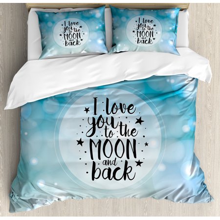 Love Duvet Cover Set Dreamy Fantasy Background With Circular