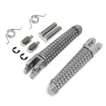 Front Foot Pegs Rest Fit For Yamaha YZF R1 98-24 YZF R6 03-20 YZFR6S 03-08