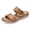 Brown, variant on Littleplum Women's Arch Support Sandals Wide Leather Strap Casual Summer Beach Sandals for Women,Black,Size 5.5