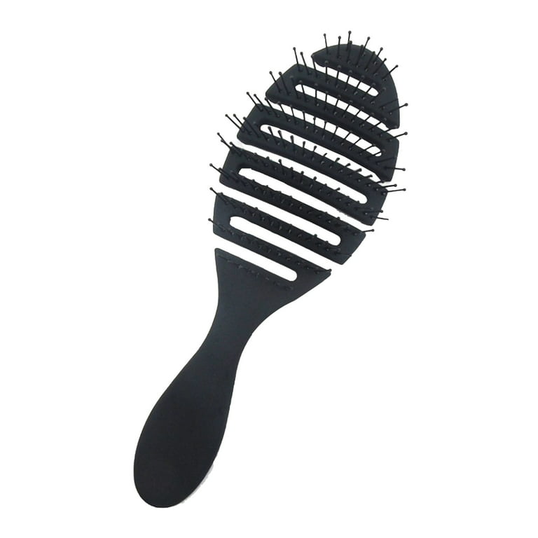 Wet Brush Detangling Brush, Mini Detangler Brush (Black) - Wet & Dry  Tangle-Free Hair Brush for Women & Men - No Tangle Soft & Flexible Bristles  for