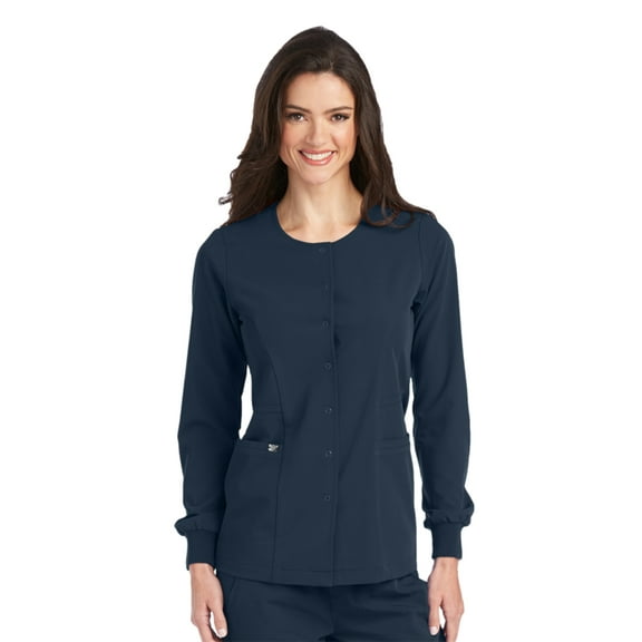 Grey's Anatomy Signature Warm-Up for Women - Super-Soft Medical Scrub Jacket