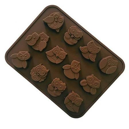 

QIIBURR Silicone Cake Mold Silicone Baking Mold 12 Holes Animal Pattern Silicone Chocolate Mold DIY Creative Baking Mold Cake Mold