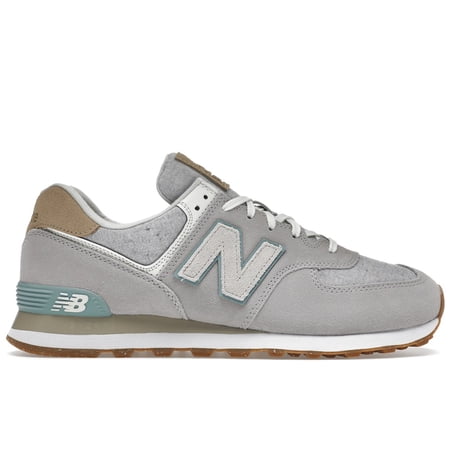 New Balance Unisex 574 Grey White Light Blue Gum Shoes, from StockX