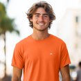 thumbnail image 3 of Dalix Lil Rainbow Cotton Tee Short Sleeve Soft Jersey Shirt Mens in Orange 4XL XXXX-Large, 3 of 5