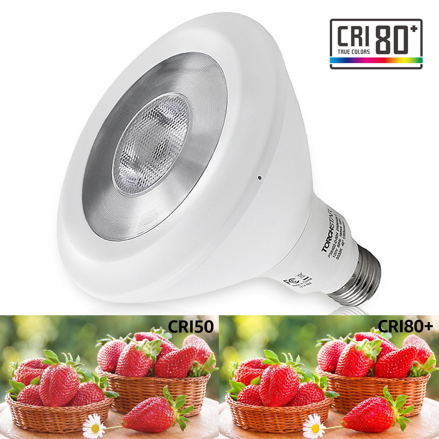 6 Pack 18W Dimmable PAR38 LED Bulb, 120W Eqv. UL Listed Spotlight, 3000K Warm White 1250LM