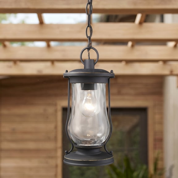 Elk Home 6-Inch Wide Farmstead Hanging, Traditional, Matte Black