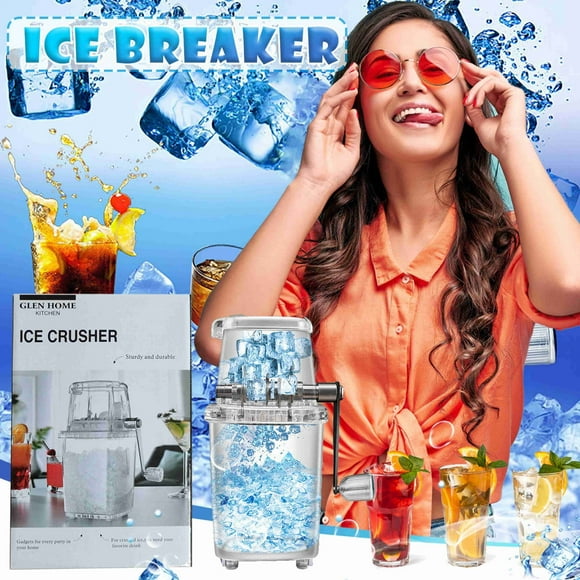 Ice Crusher Machine - Household Manual Ice Crusher Transparent Hand Shaved Ice Machine Ice Maker Shaved Ice Machine