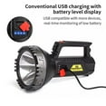 thumbnail image 4 of USB Rechargeable Flashlight with COB Side Light, 4-Mode Adjustable Beam, 1200mAh Battery Indicator, Waterproof Outdoor Emergency Torch, 4 of 8