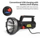 thumbnail image 4 of Linterna LED portátil para exteriores | Linterna de emergencia recargable por USB | 4 modos con luz COB de inundación y alta potencia | Pantalla inteligente de batería | Portátil para camping y, 4 of 8