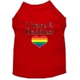thumbnail image 1 of I Have 2 Daddies Screen Print Dog Shirt Red Xxxl, 1 of 1