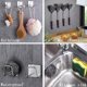 thumbnail image 3 of 2 soportes de esponja ESINAM para fregadero de cocina, soporte de esponja pequeño adhesivo fuerte, carrito para fregadero de cocina resistente al óxido e impermeable, tamaño mínimo, acero inoxidable S, 3 of 5