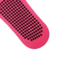 thumbnail image 6 of Unique Bargains 2 Pair Yoga Socks Five Toe Socks Non Slip Pilates Barre Ballet Socks Rose Red for Women with Grips, 6 of 6