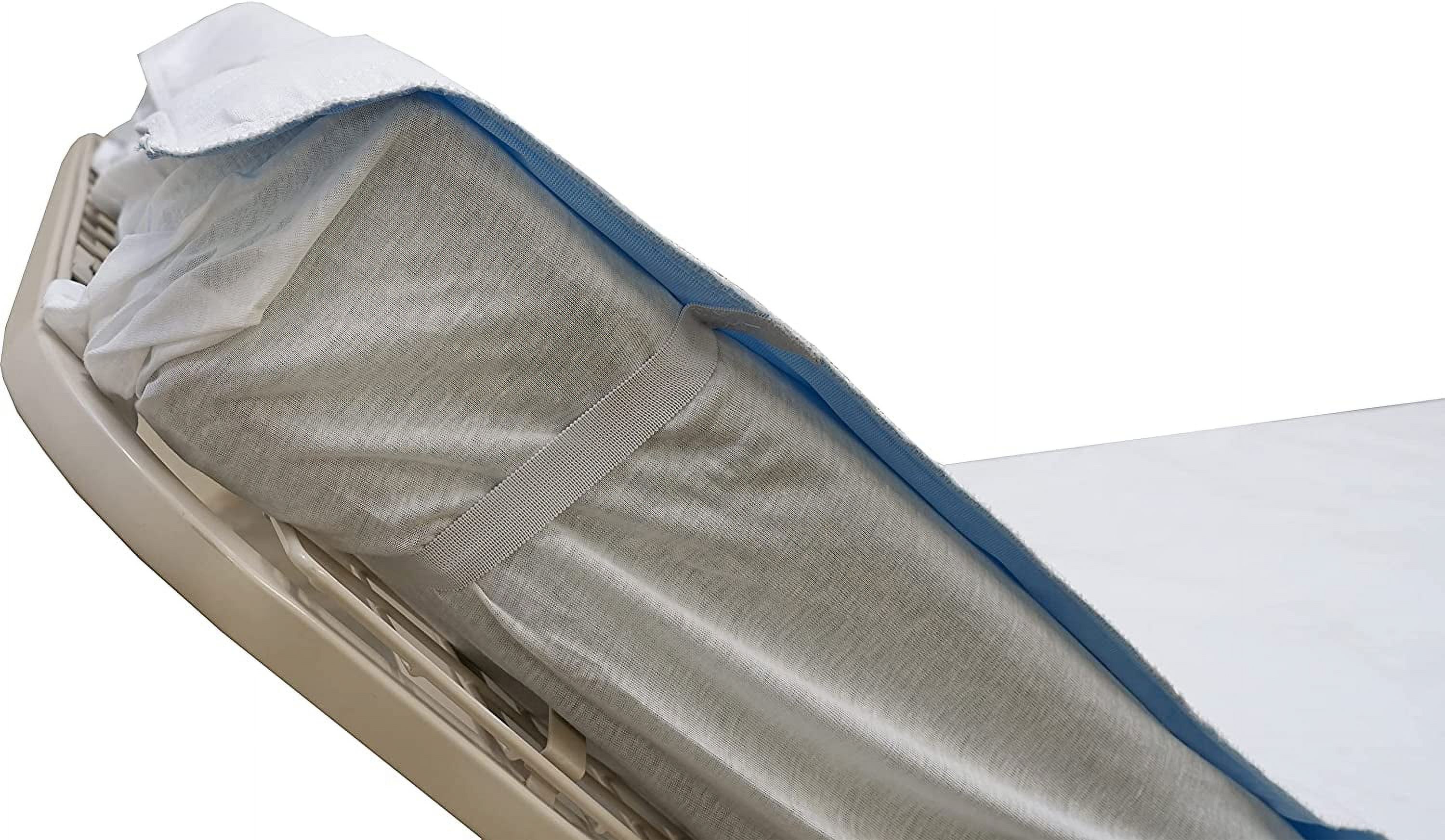Heavy Weight Soaker 100% Cotton 36 x 80 Waterproof Reusable Incontinence Underpad with Elastic Straps / Washable Incontinence Bed Pads - Fits Hospital Bed Mattress - 9oz Soaker