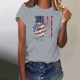 thumbnail image 1 of Mareep Blouse pour Femmes S-3TG Longueur Épaule T-shirt à Manches Courtes Imprimé Lettre Col Rond à la Mode pour Femmes, 1 of 4