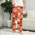 thumbnail image 2 of Couples Halloween Pjs Pants Women Men Halloweens Pajamas Unisex Funny Pajama Pants Bottom Lough Sleepwear for Halloween Costume Party,Medium, 2 of 8