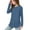Blue, variant on Posijego Girls Long Sleeve Shirts for Little Girls Side Split Soft Tunic Tops Plain Basic Tees 3-12 Years