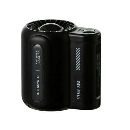 

USB Portable Personal Hanging Waist Fan 4500MAh Recharge Wearable Electric Fan Outdoor Sports Air Conditioner Fan-B