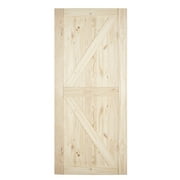 BELLEZE 36 Inch DIY Sliding Interior Barn Door, Modern Farmhouse - Nature