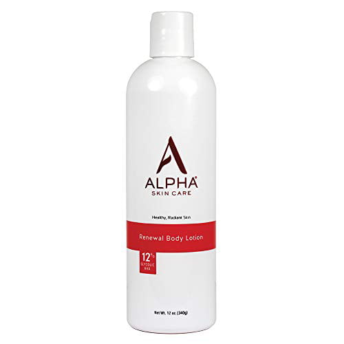 Alpha Skin Care Renewal Body Lotion Anti-Aging Formula for All Skin Types - Reduces the Appearance of Lines & Wrinkles white 12 Ounce (Pack of 1)