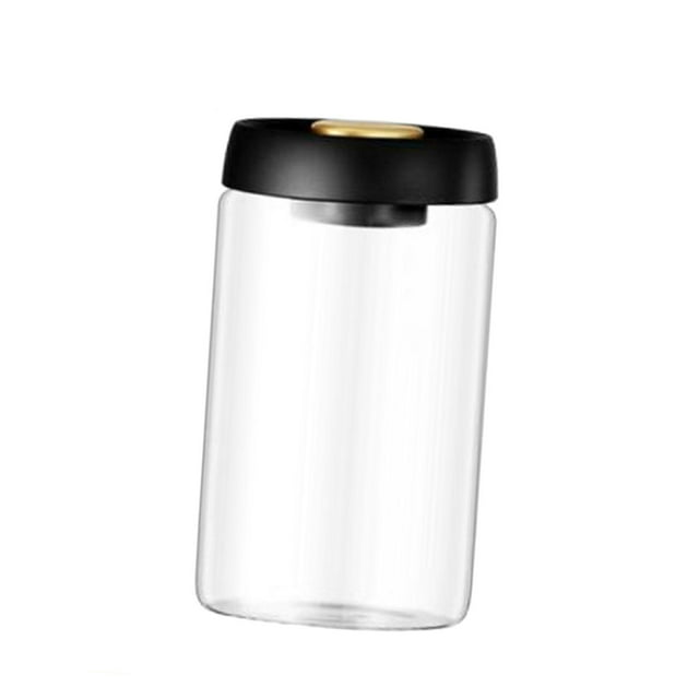 Frasco hermético para alimentos con tapa sellada al vacío para mantener la frescura Negro 1200ml